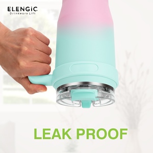 <span class=keywords><strong>2026</strong></span> 年全新产品 40 盎司水杯 冒险系列 定制徽标不锈钢真空保温杯 带手柄和吸管 适合返校季 - Product Image 2