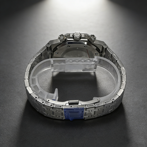 Montre pour homme SEILOCE tendance et décontractée en acier inoxydable avec calendrier, cadran de 42 mm, aiguilles lumineuses, mouvement à quartz VK63 - Product Image 3