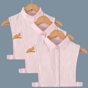 Scarpe rosa personalizzate con volant mezza camicia con colletto finto staccabile da <span class=keywords><strong>donna</strong></span> senza maniche con colletto Dickey per cappotto - Product Image 1