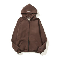 Sweat à capuche pour homme de haute qualité avec logo personnalisé, en polyester/coton, tissage uni, respirant, avec fermeture éclair