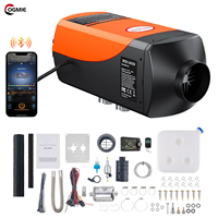 OGMIE Chauffage d'air diesel 12V 24V 5KW 8KW avec interrupteur LCD, chauffage de stationnement avec télécommande et réservoir de 10L, silencieux, télécommande sans fil