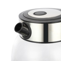Bouilloire Électrique 1,8 L en Acier Inoxydable et Verre 1500W pour Usage Domestique – Vente en Gros Promotionnelle