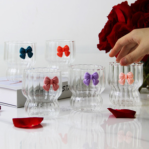 300ml Ripple Borosilicate Verre Drinkware Empilable et <span class=keywords><strong>Arc</strong></span> Décoré Café Lait Thé Tasses <span class=keywords><strong>Verrerie</strong></span> Résistant À La Chaleur - Product Image 6