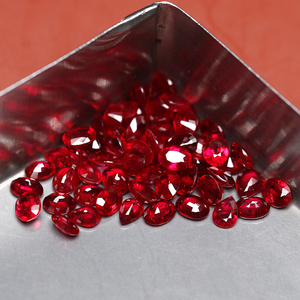 อัญมณีทับทิมธรรมชาติขนาดเล็ก2x3-4x6mm ทรงรีทรงหลวมทับทิมพม่าสีแดง - Product Image 3