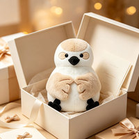 Peluche d'oiseau personnalisée, jouet en peluche moelleux, figurine animale pour la décoration intérieure, cadeau de vacances, promotion, pour les acheteurs en gros