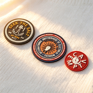 Écussons de marque en caoutchouc PVC souple 3D gaufré personnalisés, imperméables, à coudre, pour vestes de motard, sweats décontractés et sacs à dos - Product Image 4