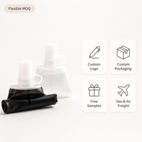 Bouteille d'eau souple pliable en TPU avec logo personnalisé pour marathon, camping, voyage, course à pied - Réutilisable, sans BPA