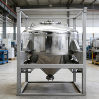 Cuve de stockage IBC en acier inoxydable 316 de 10 000 L, de qualité alimentaire, sur mesure, pour fermentation, mélange cosmétique, à pression, automatique, ISO