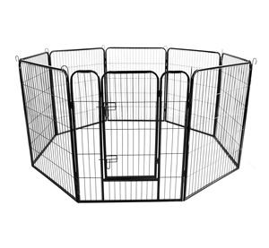 Moderno 6/8-pannello Pet box porta in ferro pieghevole cucciolo di cane box piccoli medi grandi cani sicuro modello animale - Product Image 3