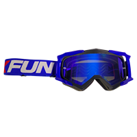 Masque de fête anti-buée ENDURO 18-Type Noir/Bleu