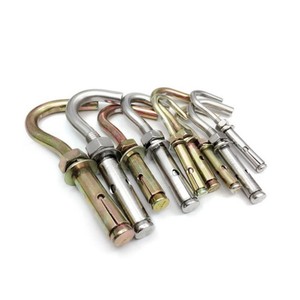 Boulons d'ancrage de fixation de manchon plaqué en acier au carbone avec boulon à tête de type <span class=keywords><strong>crochet</strong></span> L J <span class=keywords><strong>pour</strong></span> <span class=keywords><strong>mur</strong></span> en béton - Product Image 2