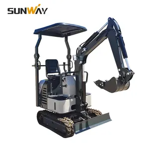 Ce giá rẻ hộ gia đình nông nghiệp Micro Bagger rãnh máy mini máy xúc 1.2 tấn nhỏ Digger