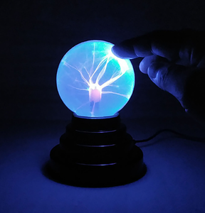 Lámpara de Plasma LED con Interruptor de Control, <span class=keywords><strong>Esfera</strong></span> de Nebulosa Contemporánea de ABS, Globo de <span class=keywords><strong>Electricidad</strong></span> Estática, Luz Nocturna Ambiental, Funciona con Pilas AAA - Product Image 4