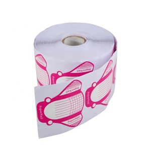 Papier Nail Art Conseils Extension Forme Guide Bande Professionnel UV Gel <span class=keywords><strong>Faux</strong></span> <span class=keywords><strong>Ongles</strong></span> Français Autocollant Moule Pochoir Manucure Outil Rose - Product Image 3