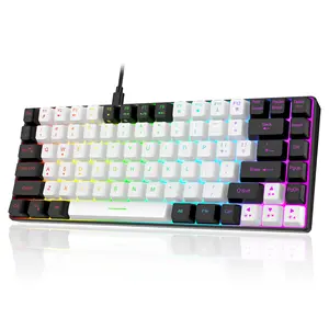 84 מפתחות צבע keycaps מחשב נייד מקלדת מקלדת שפה מותאמת אישית משחקים מקשים מכני מקלדת צרפתית clavier iso