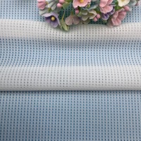 Tissu en maille blanc 140 g/m² extensible ajouré 82 % nylon + 18 % élasthanne pour sous-vêtements et caleçons sexy