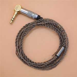 Silver Plated Braided <b>Audio</b> <b>Cable</b> 3.5mm Plug For <b>Digital</b> Devices - Product Image 1