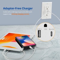 UL943 Standaard 5V 4.8A Type C USB-C 110V Outlet