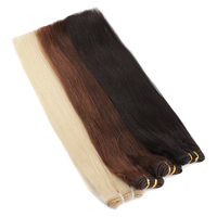 Extensions de cheveux humains Remy européens, trame de cheveux humains blonds 613 double trame