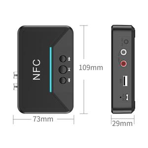 BT200 NFC <span class=keywords><strong>Bluetooth</strong></span> RCA <span class=keywords><strong>Receiver</strong></span> 5.0 3.5 Mm Jack AUX Stereo Không Dây Bộ Chuyển Đổi Âm Nhạc Cho Xe RCA <span class=keywords><strong>Bluetooth</strong></span> 5.0 Âm Thanh - Product Image 2