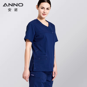 T-shirts en coton confortables pour uniformes de santé, tenues de travail, avec identification Anno, pour environnements de propreté, accessoires de travail - Product Image 6