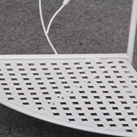 Étagère de rangement triangulaire en métal, adaptée aux salles de bain, cuisines, chambres, sans installation, étagères pliantes à 3/4/5 niveaux