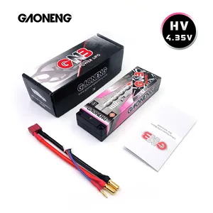 GNB GAONENG 8000MAH 2S 7.6V 100C 200C LiPo Battery Hard Case 5mm 5.0mm Bullet RC Car 1:10 1/10