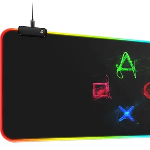Alfombrilla de ratón RGB para Gaming, suave, para escritorio