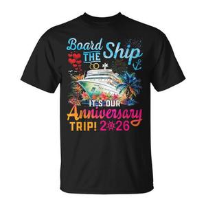 Camiseta para parejas de la excursión de aniversario a bordo del barco 2026 - Product Image 1