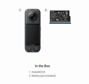 สำหรับ INS ta 360 X5 ชุดมาตรฐาน วิดีโอ 360 องศา 8K30fps พร้อมเซ็นเซอร์คู่ขนาด 1/1.28 นิ้ว โหมด InstaFrame ใหม่ - Product Image 6