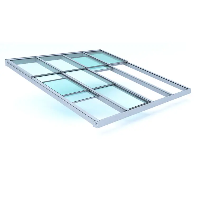 Paneles retráctiles de seguridad para techos, vidrio esg templado más fuerte, 12mm de espesor, bs en 12150, transparente