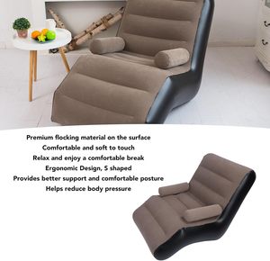 High Quality S Shaped <b>Inflatable</b> <b>Sofas</b> Velvet <b>Inflatable</b> Chairs and <b>Sofas</b> Portable Flocked Air <b>Sofa</b> for Home Living Room Lounge - Product Image 6