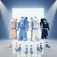 Jersey dan Celana Pendek Basket Sublimasi Sesuai Standar American College |   Pewarnaan Penuh |   Kelas SMA |   Pemilihan Ukuran dari Remaja hingga Dewasa