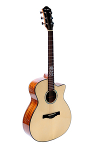 Guitarra Acústica Geake MOYE de Alta Calidad, Totalmente de Abeto Macizo, con Tapa de Hueso, Caoba y Palisandro, 40 Pulgadas, Forma GA, Acabado Brillante, Venta al por Mayor, OEM, ODM - Product Image 4