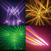 Vente chaude 350W Faisceau Tête Mobile Lumière DMX 16 Canaux Scène De Mariage UV Laser LED Source De Lumière En Aluminium Lampe Corps Club KTV DJ