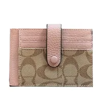 Portefeuille et porte-cartes géométrique portable, court, petit et pliable avec anti-dégaussage pour permis de conduire et porte-monnaie