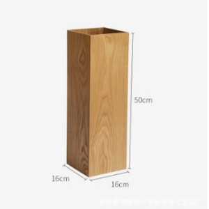 Porte-parapluie en bois, couleur unie, 1L, sans couvercle, pour entrée de maison, hôtel, maison d'hôtes, villa - Product Image 4