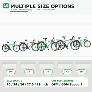 Bicicletta MTB con Telaio in Acciaio, 21 Velocità, Freni a V, Cerchi in Lega, Modello AO-MA3 per Ordini all'Ingrosso - Product Image 6