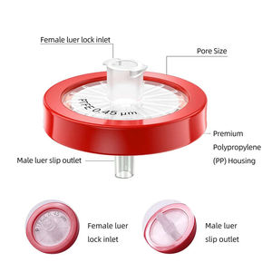 Filtres à seringue en membrane PTFE hydrophobe, non stériles, emballés en baril, 100 pièces, taille des pores 0,22 µm, diamètre du disque 13 mm - Product Image 3