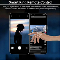 Écran tactile Smart Ring Health Fitness Tracker Ring Anneau Étanche Sommeil Anneau avec Surveillance de la Pression Artérielle pour Femmes Hommes