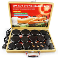 Sialia ODM OEM Ensemble de 22 pièces en pierre de basalte naturelle et rouleau de jade, kit de soins corporels premium, certifié BSCI, pour usage domestique et commercial