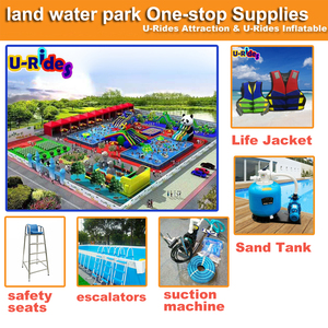 Fabricante de China, Parque inflable grande móvil comercial, Tobogán con Marco, piscina, Parque Acuático terrestre inflable para parque de aventura - Product Image 2