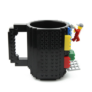Tasse à café en briques à construire soi-même, tasse en plastique créative à emboîter, tasse à boire amusante en forme de puzzle pour le bureau, la maison, ou comme cadeau - Product Image 5