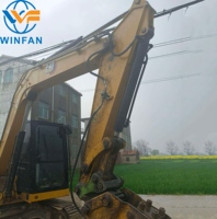 Mini-excavatrice d'occasion de 7 tonnes CAT 307 pour travaux de terrassement et de nivellement de paysages municipaux