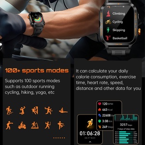 <span class=keywords><strong>Reloj</strong></span> Inteligente Deportivo KT89, Gran Venta, Batería de Larga Duración de 880 mAh, Pantalla HD de 1.96 Pulgadas, Resistente al Agua 3ATM, con Linterna, <span class=keywords><strong>Reloj</strong></span> Inteligente para Hombre - Product Image 4