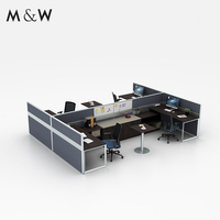 Bureau en bois M & W Ensemble de plusieurs meubles à usage général Poste de travail de bureau
