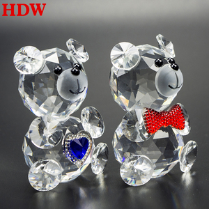 Lovely 2019 Hot Selling Small <strong>Crystal</strong> <strong>Animals</strong> Bear Antique Beatiful Glass <strong>Crystal</strong> Little Bear - Product Image 2