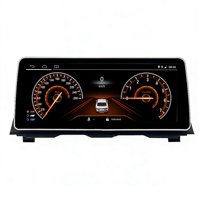 Lecteur multimédia tactile 12,3 pouces pour BMW Série 5 F10, CarPlay, Android Auto, GPS intégré, stockage 128 Go, radio FM, tableau de bord