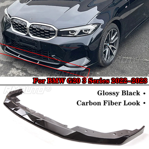 Para BMW G20 LCI Serie 3 M340i 330i 2022-2023, Alerón Delantero Estilo MP, Kit de Accesorios para la Parte Inferior de la Carrocería, Aspecto de Fibra de Carbono - Product Image 1