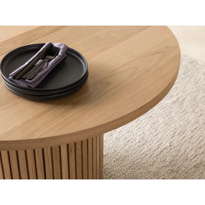 Mesa de <span class=keywords><strong>comedor</strong></span> ovalada transformable con marco de madera de diseño moderno y color personalizable para <span class=keywords><strong>comedor</strong></span> - Product Image 6